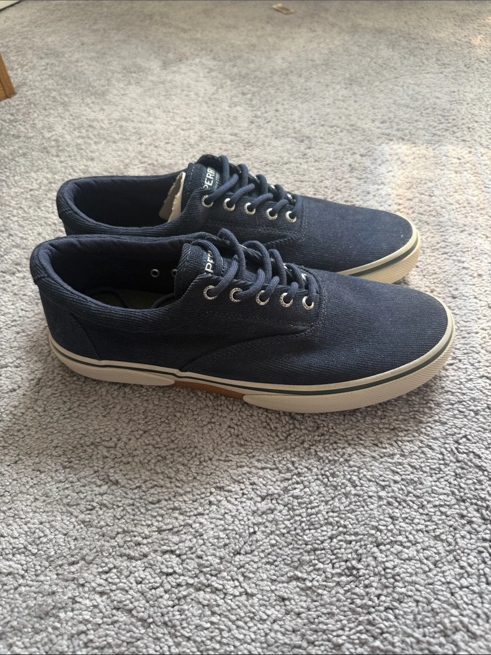 Sperry Men's Dark Navy Canvas Boat Shoes